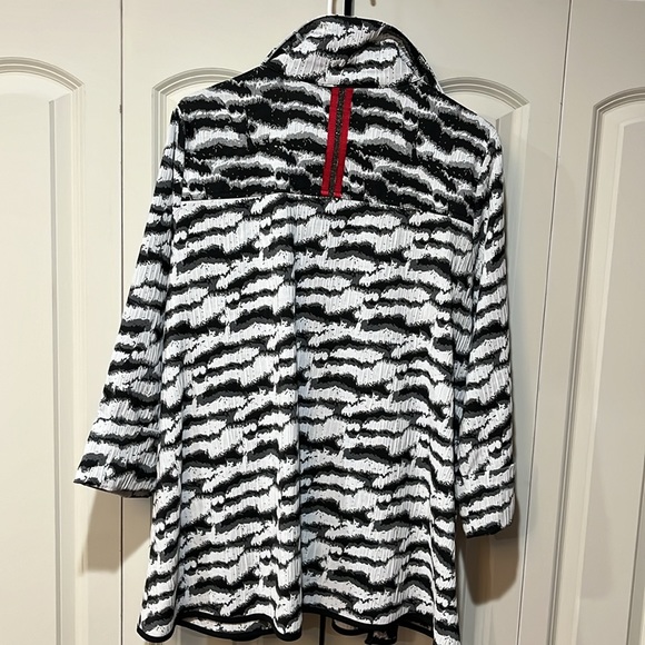 IC Collection black/white zebra print jacket size XL - Picture 5 of 5